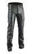 Men's Real Leather Bikers Pants Levis 501 Style Leather Pants Bikers Pants Black