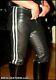 Men's Real Leather Pants Punk Kink Jeans Trousers Bluf Pants Bikers Breeches