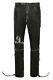 Men's Real Leather Trouser Black Vintage 100% Lambskin Laced Biker Style 00126