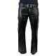 Men's Real Sheepskin Black Leather Biker Pant Classic Casual Jeans Trousers