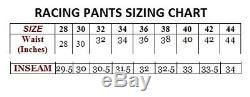Men's Red Black Leather Motorcycle Pant Racing Pant New All Sizes Custom #1879