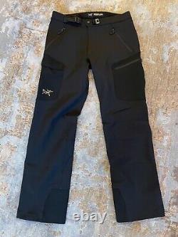 Mens ARC'TERYX Gamma MX Soft-shell Pants Stretch Size Medium Black