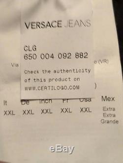 Mens Authentic Versace Jeans Drawstring Sweatpants Black 2XL $259