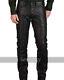Mens Black Leather Pants/trousers