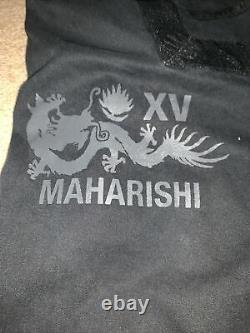 Mens Black Maharishi Cotton Twill Dragon Printed Snopants Size Medium