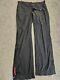 Mens Black Prada Cotton Trousers With Zips At Ankles. Size 46 (small) 30