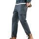 Mens Cargo Relaxed Pants Work Casual Large Size Cotton Loose Straight Overalls L