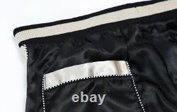 Mens Casual Pants Japanese Pattern Embroidery Ukiyo-e Hannya Sports Trousers