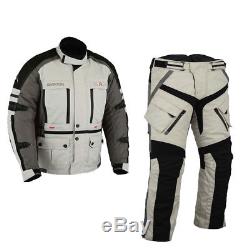 Mens Ce Armor Winter Motorbike Motorcycle Textile Jacket Trouser Suit Waterproof
