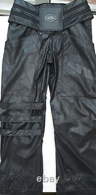Mens Cyber Punk Club Wear trousers in Faux black leather SMALL