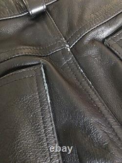 Mens Expectations London Leather Pants 32x29 Black (mr s nyc rob 665 rubio)