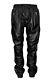 Mens Jogging Trousers Black Real Leather Sweat Track Pant Bottom Zip Hip Hop