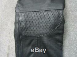 Mens Leather Motorcycle Trousers Dainese 32 Waist 29 Inside Leg / Ref M8673