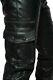 Mens Leather Pant Cargo Quilted Pants Real Black Leather Pants Trousers Bluf