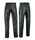 Mens Motorcycle Leather Jeans Pants Trousers Premium Quality Cow Plain Leather