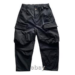 Mens Multiple Pockets Utility Cargo Trousers Japanese Urban Outdoor Loose Pants