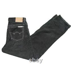 Mens Suede Trouser Pants Black Size 30 Skotts Suede Washable Heavy Duty Vintage