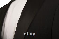 Mens Suit Black Tie Tuxedo Dinner Jacket Formal Trousers Evening 2 Piece Wedding