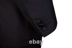 Mens Suit Black Tie Tuxedo Dinner Jacket Formal Trousers Evening 2 Piece Wedding