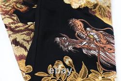 Mens Sweatpants Japanese Pattern Embroidery Dragon Tiger Jogger Track Pants