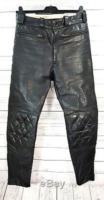 Mens Vintage Lewis Leathers pants motorcycle Trousers jeans size W32 L32 32x32