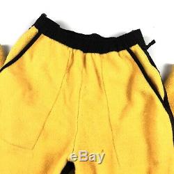 Mens Vintage The North Face Denali Fleece Bottom Pant Rare YellowithBlack -Small