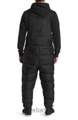 Mens XL North Face Nuptse 700-Down Insulated Warm Winter Sports Bibs Pants Black