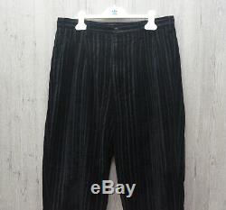 Mens Yohji Yamamoto Pour Homme Velvet Pants From 2000s Size Medium W32 L34