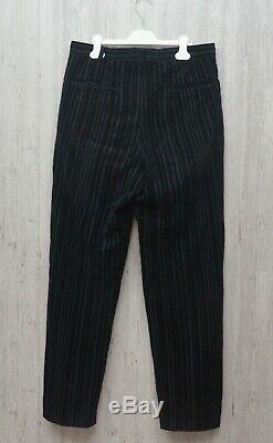 Mens Yohji Yamamoto Pour Homme Velvet Pants From 2000s Size Medium W32 L34