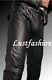Mens Leather Pants 30 31 32 33 34 36 38 40 42 44 New Leather Lining Pants Black