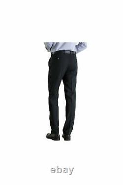Meyer Mens Fine Tropical Roma Wool Trousers Black