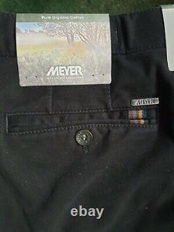 Meyer NewWinter Cotton Oslo BLACK Chinos 5552/09 for Big Men 424446485052