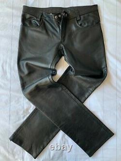 Mister B Leather Trousers 36 waist 34 leg (Mr B Amsterdam)