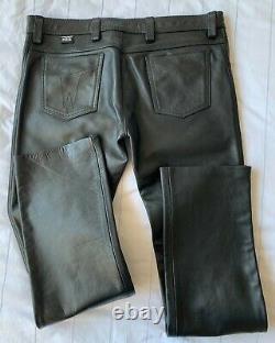 Mister B Leather Trousers 36 waist 34 leg (Mr B Amsterdam)