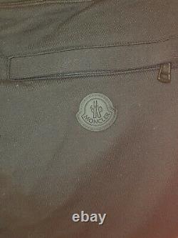 Moncler Black Cotton Sweatpants Track Pants Mens Medium 100% Authentic