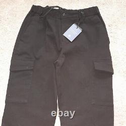 Moncrief Black Drawsring Cargo Pants UK 32 Trousers Multi Pocket Designer New