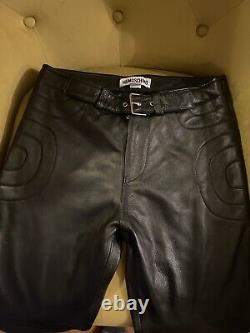 Moschino leather trousers