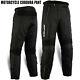 Motorbike Motorcycle Waterproof Cordura Textile Trousers Pants Armours Black