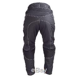 Motorcycle Waterproof Riding Pants Black with Removable CE Armor PT5