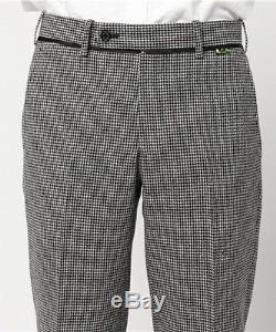 Mr. BATHING APE HOUNDSTOOTH PANTS Black Mens Formal Trousers Slacks New Japan