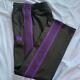 Needles Track Pants Narrow 18aw Black X Purple Size-m Used From Japan F/s