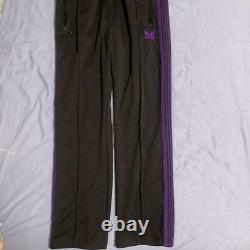 NEEDLES Track Pants Narrow 18AW Black x Purple Size-M Used from Japan F/S