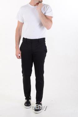 NEIL BARRETT New Man Black Skinny Fit Casual Pants Trousers Size 48 ita $778