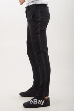 NEIL BARRETT New Man Black Skinny Fit Low Rise Pants Trousers Size 48 ita $784