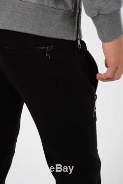 NEIL BARRETT New Man Black Super Skinny Fit Sweat Pants Joggers Size M Trouser