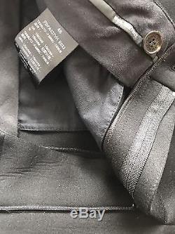 NEIL BARRETT Plain Black Slim-Fit Neoprene Cuff Trousers Size 48 W32 RRP £450