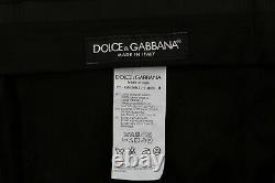 NEW $1000 DOLCE & GABBANA Pants Black Wool Cotton Dress Formal s. IT56 / W42