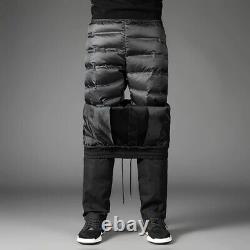 NEW 80% white duck down pants for men's two in one detachable winter pants
