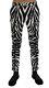 New $880 Dolce & Gabbana Pants White Black Zebra Cotton Stretch Slim It50 / W36