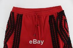 NEW $900 DOLCE & GABBANA Mens Red Black Torero 3/4 Pants Shorts Runway IT50 / L